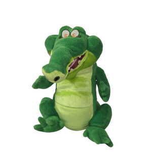 Disney Store Alligator Plush Toy Green Soft Polyester Fibers 12"